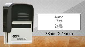 Carimbo Autoentintado Colop 20 - Tam. 14x38mm Personalizado