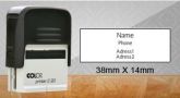 Carimbo Autoentintado Colop 20 - Tam. 14x38mm Personalizado